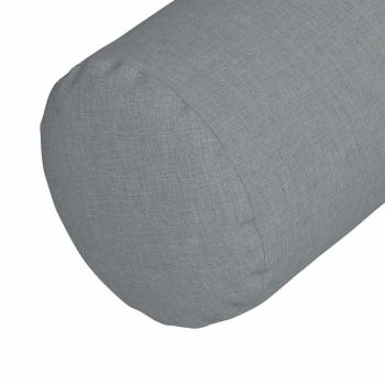 Bolsterkissen 2 pcs Hellgrau Ø 15 x 40 cm Stoff