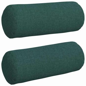 Bolsterkissen 2 pcs Dunkelgrün Ø 15 x 40 cm Stoff