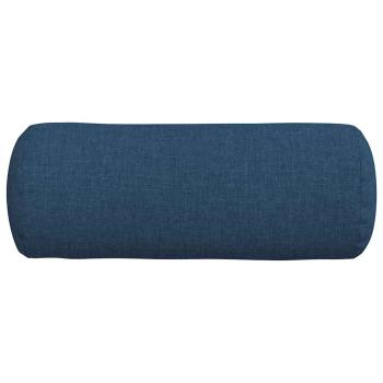 Bolsterkissen 2 pcs Blau Ø 15 x 40 cm Stoff