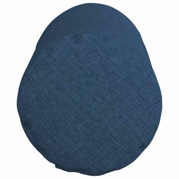 Bolsterkissen 2 pcs Blau Ø 15 x 40 cm Stoff