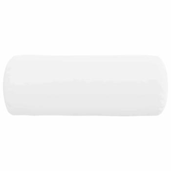 Bolsterkissen 2 pcs Weiß Ø 15 x 40 cm Stoff