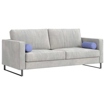 Bolsterkissen 2 pcs Jeans blau Ø 15 x 40 cm Stoff