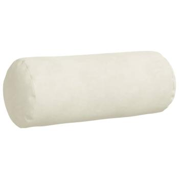 Bolsterkissen 2 Stück Creme Ø 15 x 40 cm Cordstoff