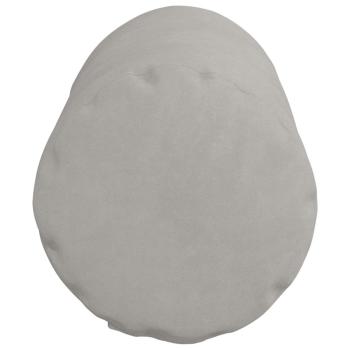 Bolsterkissen 2 pcs Hellgrau Ø 15 x 40 cm Mikrofaserstoff