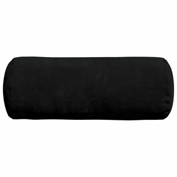 Bolsterkissen 2 pcs Schwarz Ø 15 x 40 cm Mikrofaserstoff