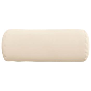 Bolsterkissen 2 pcs Beige Ø 15 x 40 cm Mikrofaserstoff