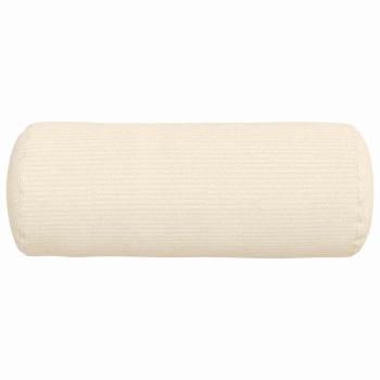 Bolsterkissen 2 pcs Creme Ø 15 x 40 cm Cordstoff
