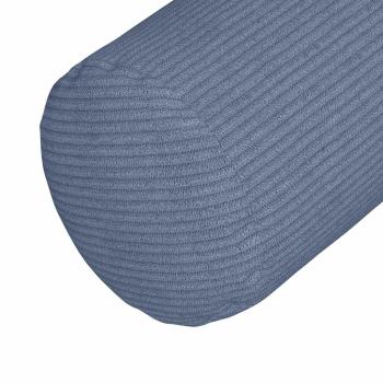 ARDEBO.de - Bolsterkissen 2 pcs Blau Ø 15 x 40 cm Cordstoff