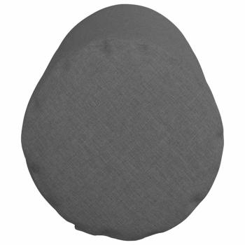 Bolsterkissen 2 pcs Dunkelgrau Ø 25 x 70 cm Stoff