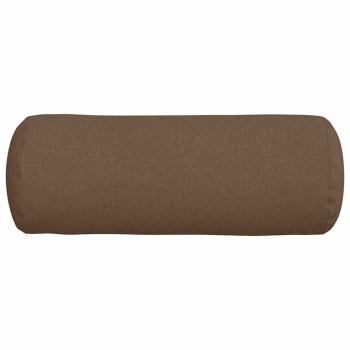 Bolsterkissen 2 pcs Braun Ø 25 x 70 cm Stoff