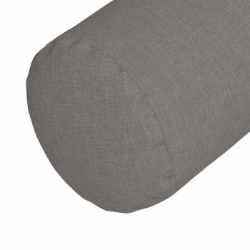 Bolsterkissen 2 pcs Taupe Ø 25 x 70 cm Stoff