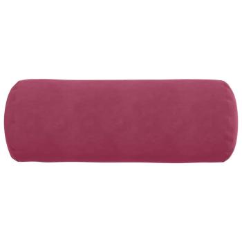 Bolsterkissen 2 pcs Weinrot Ø 25 x 70 cm Cordstoff