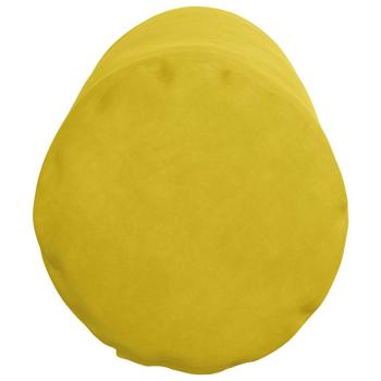 Bolsterkissen 2 pcs Gelb Ø 25 x 70 cm Cordstoff