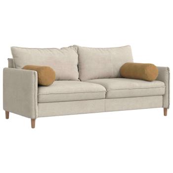 Bolsterkissen 2 pcs Braun Ø 25 x 70 cm Cordstoff