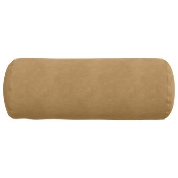 Bolsterkissen 2 pcs Braun Ø 25 x 70 cm Cordstoff