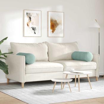 Bolsterkissen 2 pcs Meergrün Ø 25 x 70 cm Cordstoff