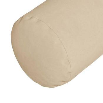 Bolsterkissen 2 pcs Creme Ø 25 x 70 cm Mikrofaserstoff