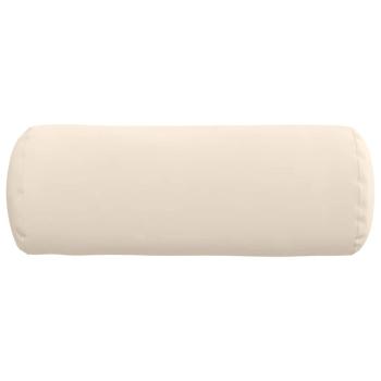 Bolsterkissen 2 pcs Beige Ø 25 x 70 cm Mikrofaserstoff