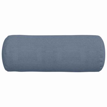 Bolsterkissen 2 pcs Blau Ø 25 x 70 cm Cordstoff
