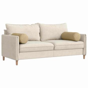 Bolsterkissen 2 pcs Grau-Grün Ø 25 x 70 cm Cordstoff