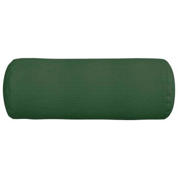 Bolsterkissen 2 pcs Dunkelgrün Ø 25 x 70 cm Cordstoff