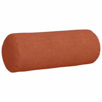 Bolsterkissen 2 pcs Rot-Orange Ø 25 x 70 cm Cordstoff