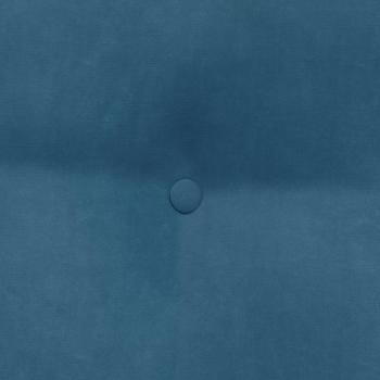 Rückenkissen Blau 45 x 24 x 50 cm Samt