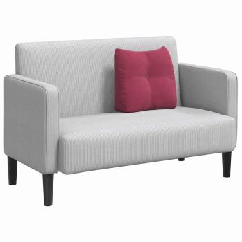 Rücken Kissen Weinrot 45 x 24 x 50 cm Samt