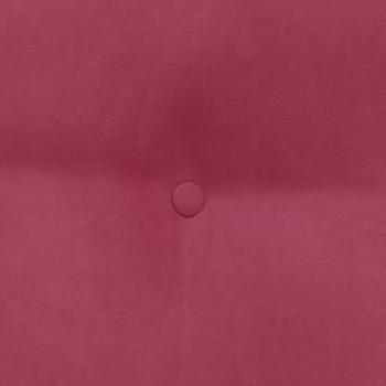 Rücken Kissen Weinrot 45 x 24 x 50 cm Samt