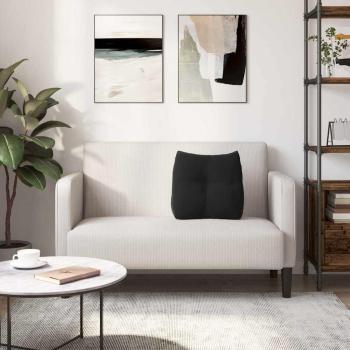 Rücken Kissen Schwarz 45 x 24 x 50 cm Samt