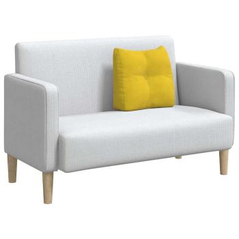 Rücken Kissen Gelb 45 x 24 x 50 cm Samt