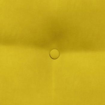 Rücken Kissen Gelb 45 x 24 x 50 cm Samt