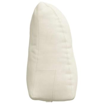 Rücken Kissen Creme 45 x 24 x 50 cm Samt
