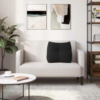 Rücken Kissen Schwarz 60 x 24 x 50 cm Samt