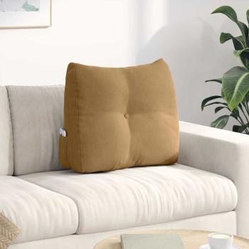 ARDEBO.de - Rücken Kissen Braun 60 x 24 x 50 cm Samt