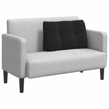 Rücken Kissen Schwarz 80 x 24 x 50 cm Samt