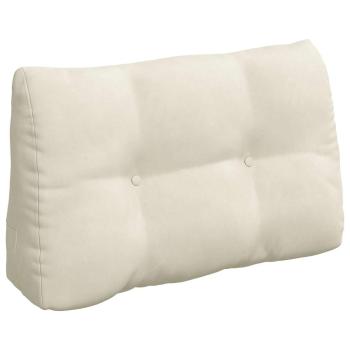 Rücken Kissen Creme 80 x 24 x 50 cm Samt