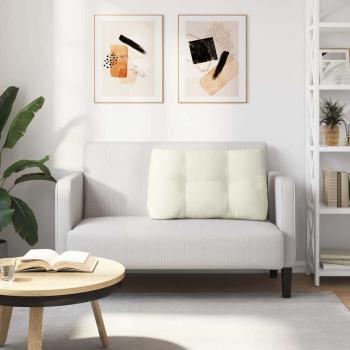 Rücken Kissen Creme 80 x 24 x 50 cm Samt