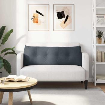 Rücken Kissen Dunkelgrau 140 x 24 x 50 cm Samt