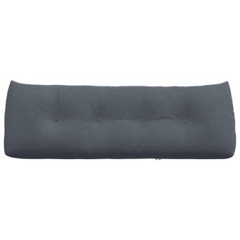 Rücken Kissen Dunkelgrau 140 x 24 x 50 cm Samt