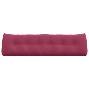 Rücken Kissen Weinrot 180 x 24 x 50 cm Samt