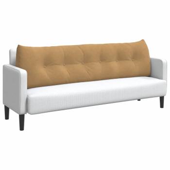 Rücken Kissen Braun 180 x 24 x 50 cm Samt