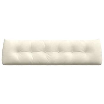 Rücken Kissen Creme 180 x 24 x 50 cm Samt