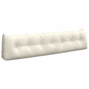 Rücken Kissen Creme 200 x 24 x 50 cm Samt