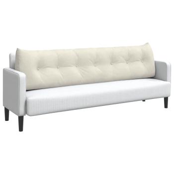 Rücken Kissen Creme 200 x 24 x 50 cm Samt