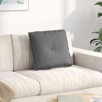 ARDEBO.de - Rücken Kissen Dunkelgrau 50 x 19 x 45 cm Stoff