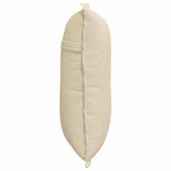 Rücken Kissen Creme 50 x 19 x 45 cm Stoff