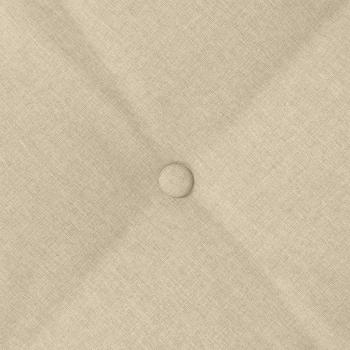 Rücken Kissen Creme 50 x 19 x 45 cm Stoff