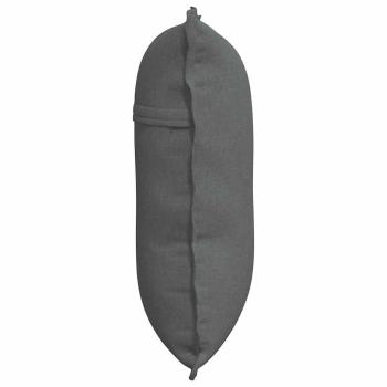 Rücken Kissen Dunkelgrau 60 x 19 x 50 cm Stoff