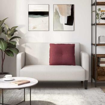 Rücken Kissen Weinrot 60 x 19 x 50 cm Stoff